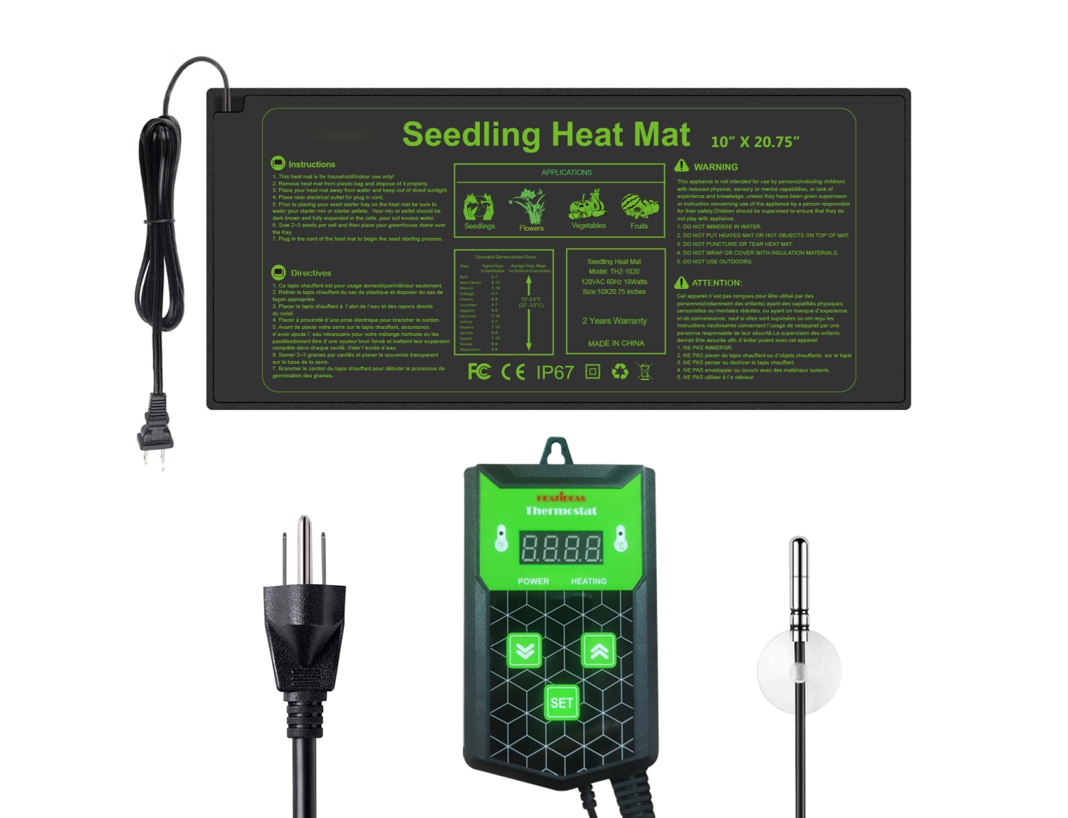 Digital Thermostat Heat Mat Temperature Controller