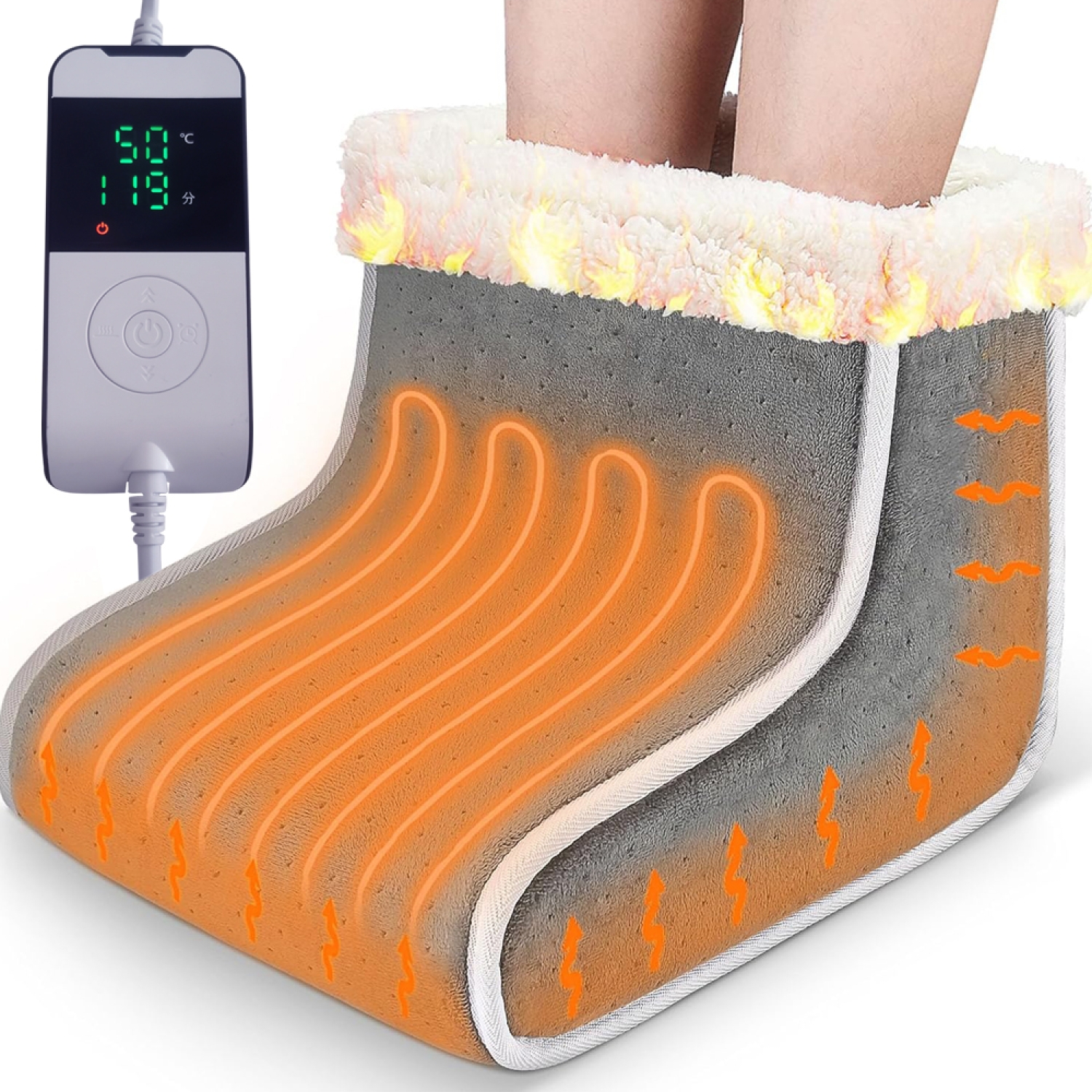 Electric Heated Foot Warmer for Men and Women